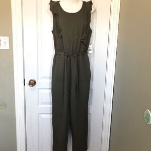 New Dex Khaki Jumpsuit Large Women